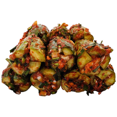 원칙과정성 국내산 서울식 특오이소박이 무르지 않고 아삭한 무msg 오이김치 캔 김치, 1kg, 1개