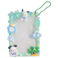 포챠코의 바캉스 탑로더 포토카드 키링 꾸미기 만들기 세트 데코덴 취미 미술 DIY, 1개