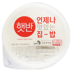 햇반 백미밥, 200g, 48개