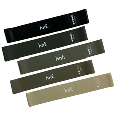 HNF 루프밴드 5종세트 힙업 힙딥 엉덩이 스쿼트 저항 고무 탄력 라텍스 밴드, 5종세트+가죽파우치, 1개