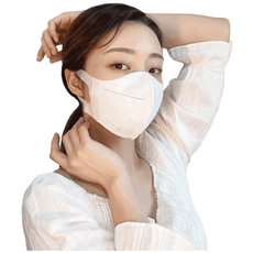 오가닉 새부리형 마스크 대형 화이트 블랙 베이지 100매 3컬러 MB필터 국내생산, 1개