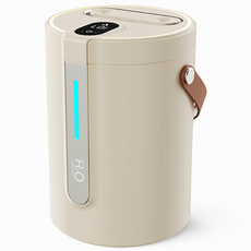 해브유 무선 미니 초음파 저소음 대용량 무드등 탁상용 가습기 2.5L, 베이지