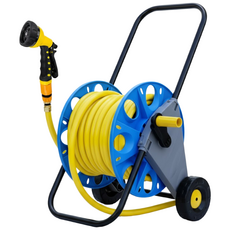 사계절 호스릴 물 분사기 풀세트 펜션 식당 주말농장 화훼 정원 세차, 50M