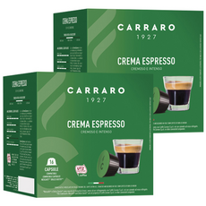 CARRARO Crema濃縮咖啡膠囊 適用Dolce Gusto, 7g, 16顆, 2盒