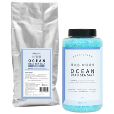 BATH'CHARM 海洋死海鹽補充包, 1kg, 1個