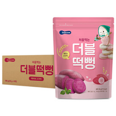 베베쿡 처음먹는 더블떡뻥, 6개, 30g, 백미 + 고구마 혼합맛