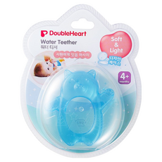더블하트 워터티서 곰 치발기, 노꼭지, 블루, 1개