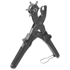 툴에이스 가죽 펀칭기 다용도 롤링 펀칭기 허리띠 벨트 시계줄 가방끈 구멍 펀치, 1개, 블랙