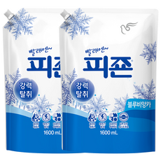 피죤 레귤러 섬유유연제 블루비앙카 리필, 1.6L, 2개