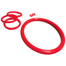 [국산] 실리콘오링 비규격 (두께 0.4 mm 에서 2 mm), 실리콘-적색 (내경X두께1), (4mmX1mm) 13개, 1개