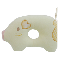 베이비하트 귀여운 파스텔 짱구베개 아기베개, 옐로우, 1개