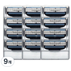 OnBeYou 吉列Mach3相容三層刀片, 9個, 4入