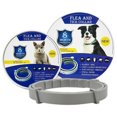 천연오일 강아지 고양이 해충 진드기 모기 벌레 방지 목걸이 외부기생충 퇴치제 기피제 목줄, L, 1개