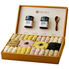 강릉은정한과 청연화 조청유과 선물세트(실크보자기 포장) 수제 전통과자 명절 설날 추석 부모님 상견례선물, 1세트, 1.5kg