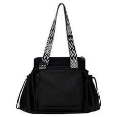 스멜모리 다용도 대용량 분리수납 가벼운 기저귀가방 백팩 크로스 보스턴백 가방, 블랙