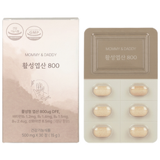 MOMMY&DADDY 活性葉酸800 15g, 1個, 30顆