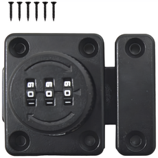 鐵物大將 抽屜密碼門栓, 1個, 黑色