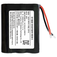 클로버 테크 18650 11.1v 2000mAh 3S1PC 리튬이온 배터리, 1개, 1개입