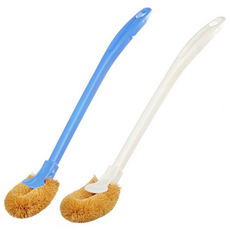 PANTA 일본 천연 야자모 변기솔 청소솔, 화이트, 1개