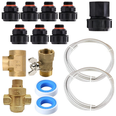 JG철물스토어 (정품) 국산 보일러 설치 키트 혼합구성 온수기 설치 온수기 시공 보일러 연결 부자재 주름관 SUS관 배관 15A, 1세트