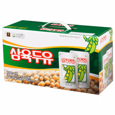 [삼육식품] 삼육오리지널파우치 40개 온가족 달지않은건강두유 식사대용으로 유통기한5달이상, 190ml