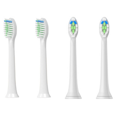 모어화이트 최신형 초미세 무선 음파 진동 초음파 전동칫솔 리필 칫솔모 4P, 1세트, 핑크, 리필 칫솔모 4개