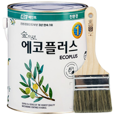 KCC페인트 숲으로 에코플러스 K 친환경 실내 인테리어 수성페인트, 1.기본백색(화이트), 1개, 3.78L