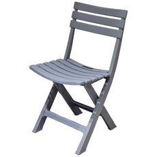 튼튼한 야외 테라스 카페 접이식 의자 정원 플라스틱 아이비 폴딩 체어, 블루, 1개
