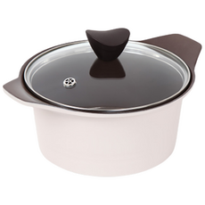 셰프라인 쵸코크림 IH 세라믹코팅 인덕션 냄비, 1개, 아이보리, 20cm