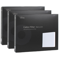 현대모비스 E11 PM0.3 자동차 에어컨 히터 필터 호환, 3개, 현대 베뉴 QX 19년~ No7