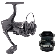 아부가르시아 맥스SX 올라운드 스피닝 릴 더블핸들 쉘로우스풀 보조스풀, 2500SDH, 블랙