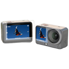 오즈모 액션 6 전용 렌즈 액정 강화유리 보호필름 풀커버 세트, 2세트(AC-X138D), 1개, 2세트(AC-X138D)