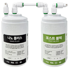 코웨이 마이한뼘정수기 CHP-320N 6M 정수기필터 2종 1세트 나노트랩+플러스이노센스 호환, NANO PLUS+ / POST-BLOCK