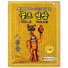 특허 골드인삼 패드 한방파스 25장 X 5