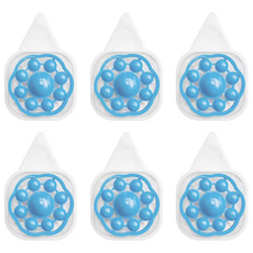 아띠꼴로 6개1세트 쓸어담아 통돌이 세탁기 먼지 거름망 빨래 먼지망, 아이스블루, 1세트