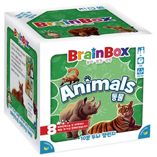 브레인박스 한글판 동물 카드 보드게임, 1개