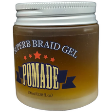 슈퍼브 브레이드 젤 왁스 남자 올백 펌, 1개, 100ml