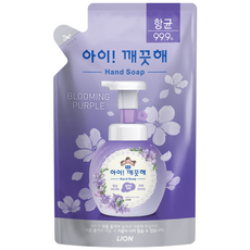 아이깨끗해 항균 폼 블루밍퍼플 핸드워시 리필, 200ml, 1개