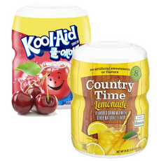 쿨에이드 체리에이드 538g + 컨츄리타임 538g 레몬에이드 레모네이드, 1세트, 2개입