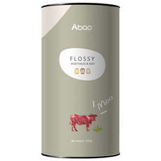 Abao 原肉拌飯肉鬆系列 寵物犬貓均衡營養餐 挑嘴毛孩專用 100g, 1個, 原肉肉鬆-蔬蔬牛, 蔬蔬牛