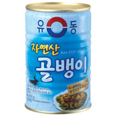 유동 자연산 골뱅이 통조림, 400g, 24개