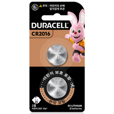 듀라셀 쓴맛코팅 리튬 코인 건전지 CR2016, 1개, 2개입