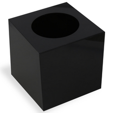 대우아크릴 응모함 추첨함 뽑기상자 아크릴응모함 아크릴박스 정사각형박스 놀이박스 3T, 1개, 흑색 200*200*200 3T