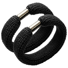 라이반 군인 바지 밑단 고무링 입대 준비물, 2개, 블랙