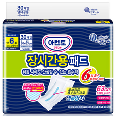 아텐토 장시간 6회 패드 30매, FREE(onesize), 1개, 30매입