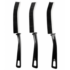 이루지니 업그레이드 틈새 다용도 청소솔 세트, 3개, 블랙