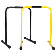 TANI 가정용 3단 높이조절 평행봉 딥스바 2P, 옐로우