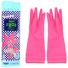 태화 고무장갑 마파 핑크 L사이즈, 대(L), 4개