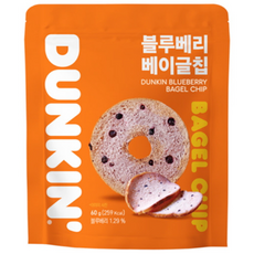 던킨도너츠 블루베리 베이글칩, 60g, 6개