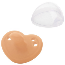 티지엠 하트 노리개 젖꼭지 세트, 2단계, 텐브라운, 1세트